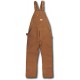 Brown Heavy Duty Duck Bib Overalls